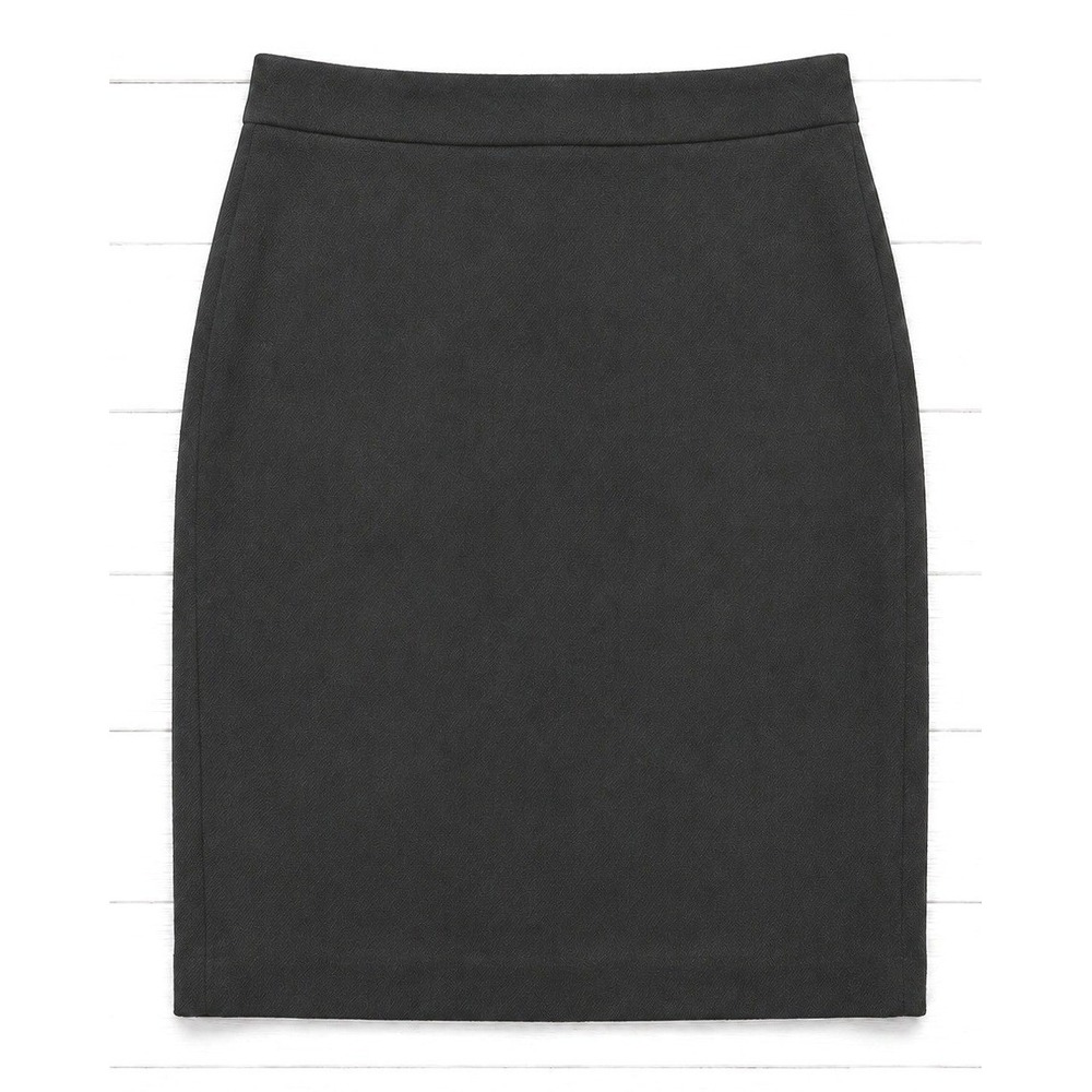 J.Crew No. 2 Pencil Skirt Wool Black Professional Office Career Classic 6 Petite